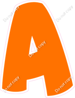 BBT 12" Individuals - Flat Orange A