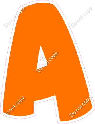 BBT 12" Individuals - Flat Orange A