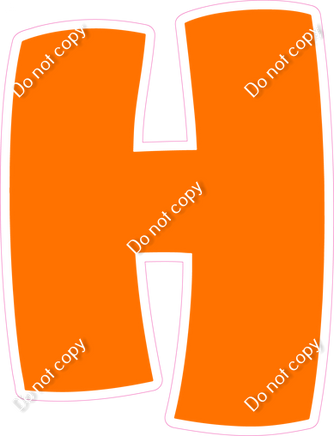 BBT 12" Individuals - Flat Orange H