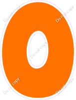 BBT 12" Individuals - Flat Orange O