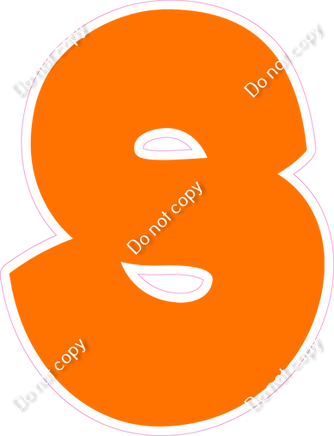 BBT 12" Individuals - Flat Orange S