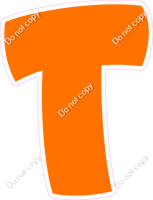 BBT 12" Individuals - Flat Orange T