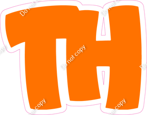 BBT 12" Individuals - Flat Orange TH