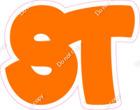 BBT 12" Individuals - Flat Orange ST