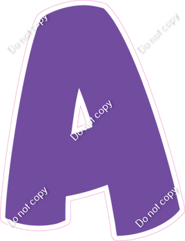 BBT 12" Individuals - Flat Purple A