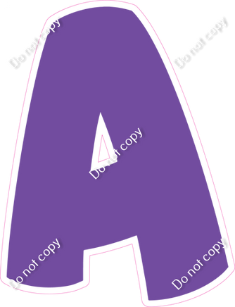 BBT 12" Individuals - Flat Purple A