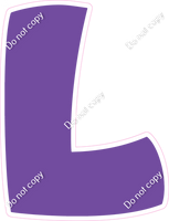 BBT 12" Individuals - Flat Purple L