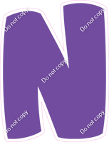 BBT 12" Individuals - Flat Purple N