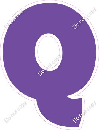 BBT 12" Individuals - Flat Purple Q