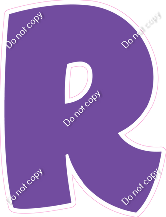 BBT 12" Individuals - Flat Purple R