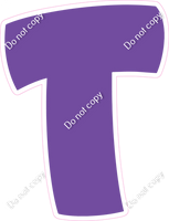 BBT 12" Individuals - Flat Purple T