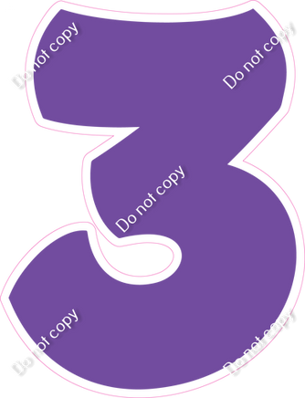 BBT 12" Individuals - Flat Purple 3