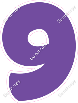 BBT 12" Individuals - Flat Purple 9