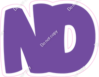 BBT 12" Individuals - Flat Purple ND