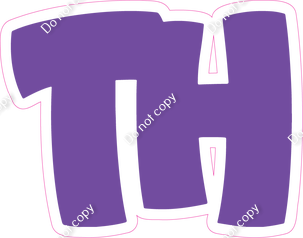 BBT 12" Individuals - Flat Purple TH