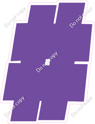 BBT 12" Individuals - Flat Purple #