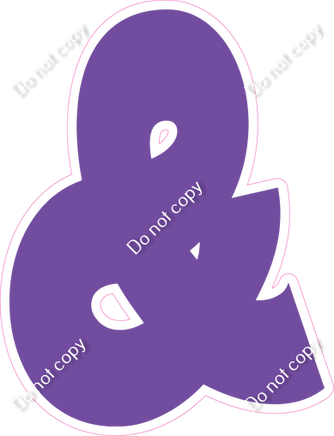 BBT 12" Individuals - Flat Purple &