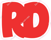 BBT 12" Individuals - Flat Red RD