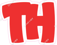 BBT 12" Individuals - Flat Red TH