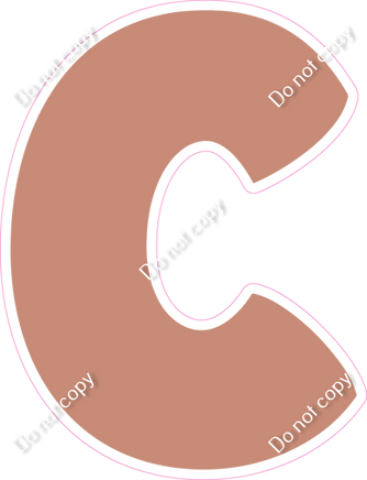 BBT 12" Individuals - Flat Rose Gold C