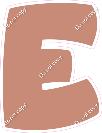 BBT 12" Individuals - Flat Rose Gold E