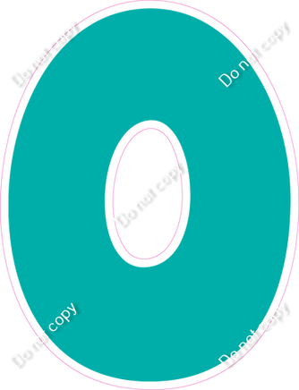 BBT 12" Individuals - Flat Teal O