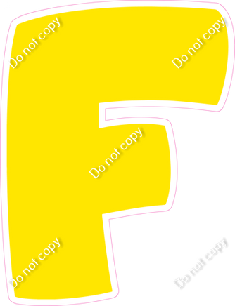 BBT 12" Individuals - Flat Yellow F