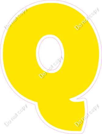 BBT 12" Individuals - Flat Yellow Q