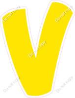 BBT 12" Individuals - Flat Yellow V