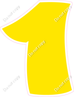 BBT 12" Individuals - Flat Yellow 1