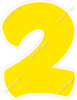 BBT 12" Individuals - Flat Yellow 2