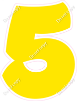 BBT 12" Individuals - Flat Yellow 5