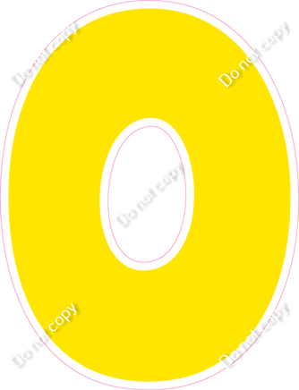 BBT 12" Individuals - Flat Yellow