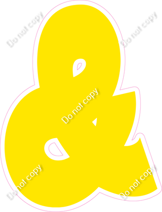 BBT 12" Individuals - Flat Yellow &