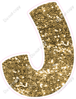 BBT 12" Individuals - Gold Sparkle J