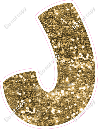 BBT 12" Individuals - Gold Sparkle J