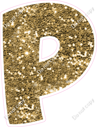 BBT 12" Individuals - Gold Sparkle P