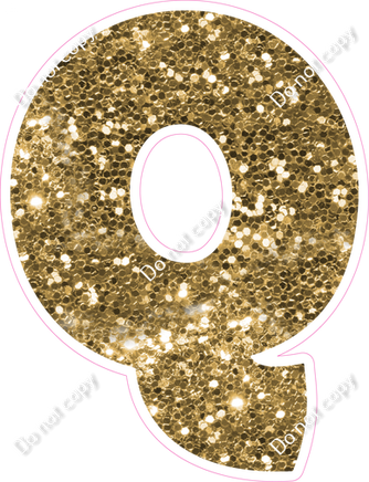 BBT 12" Individuals - Gold Sparkle Q