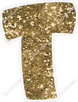 BBT 12" Individuals - Gold Sparkle T