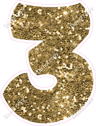 BBT 12" Individuals - Gold Sparkle 3