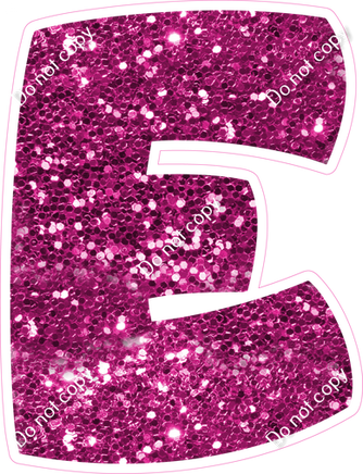 BBT 12" Individuals - Hot Pink Sparkle E