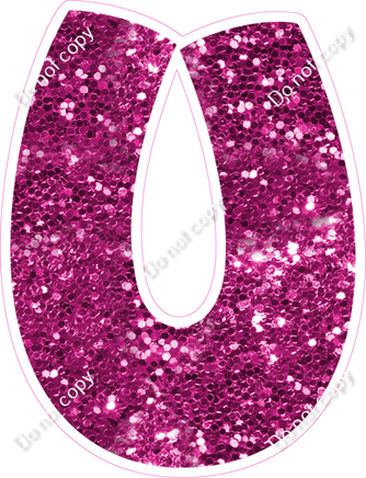 BBT 12" Individuals - Hot Pink Sparkle U