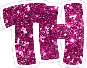 BBT 12" Individuals - Hot Pink Sparkle TH