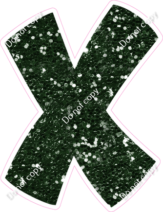 BBT 12" Individuals - Hunter Green Sparkle X