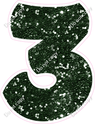 BBT 12" Individuals - Hunter Green Sparkle 3