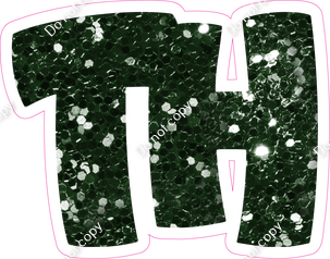 BBT 12" Individuals - Hunter Green Sparkle TH