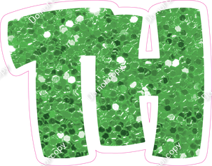 BBT 12" Individuals - Lime Green Sparkle TH