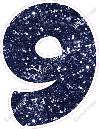 BBT 12" Individuals - Navy Blue Sparkle 9