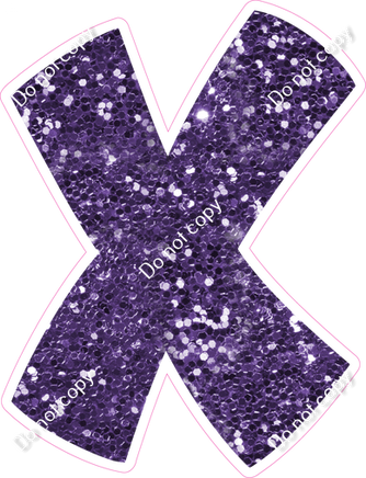 BBT 12" Individuals - Purple Sparkle X