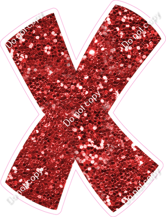 BBT 12" Individuals - Red Sparkle X